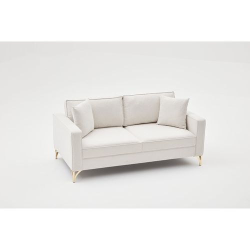 Atelier Del Sofa Dvosjed, Krem Zlato, Berlin - Cream, Gold slika 4