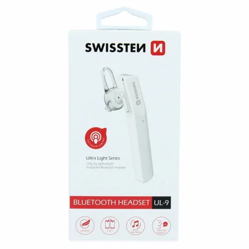 Swissten Bluetooth slušalice za vožnju UL-9 stereo bela slika 2