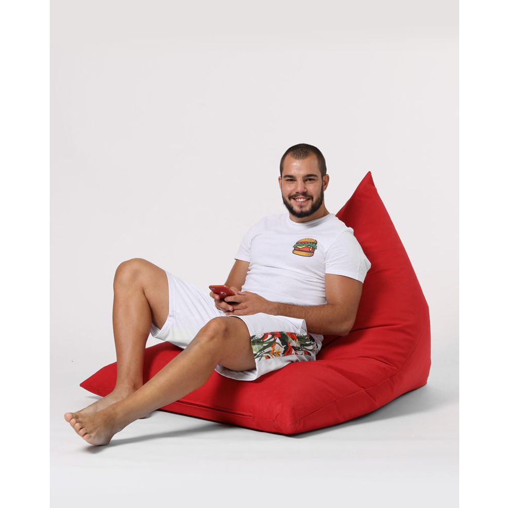 Piramidalni Veliki Pouf - Crveni Vrt Bean Bag slika 14