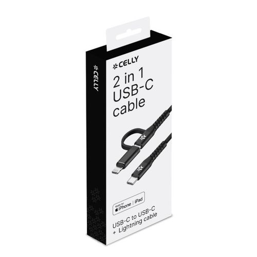 CELLY Kabl 2u1 USB-C & Lightning slika 2