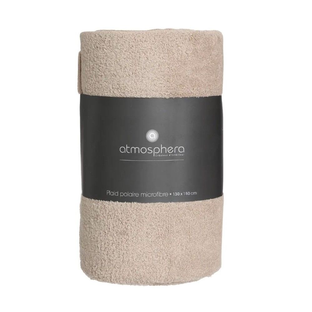 ATMOSPHERA deka mikrofiber - bež - 130x180 cm slika 3