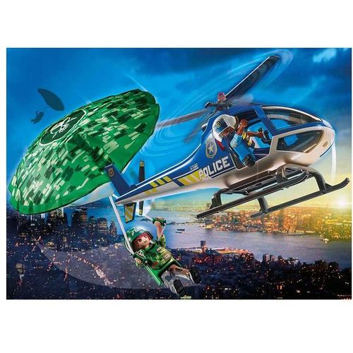 Playset City Action Police helicopter: Parachute Chase Playmobil 70569 (19 pcs) slika 2