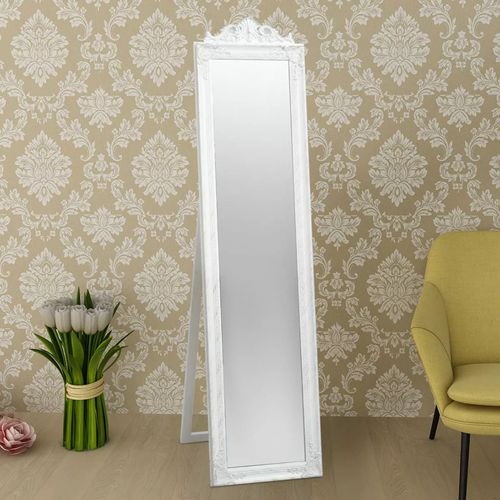 Samostojeće Ogledalo Barokni stil 160x40 cm Bijela boja slika 29