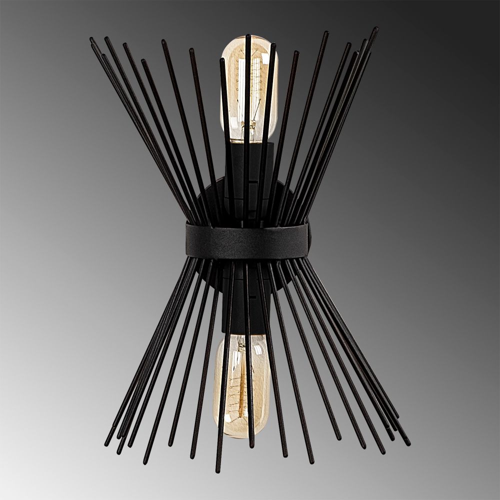 Zidna lampa Kirpi - 3091 Crna slika 9