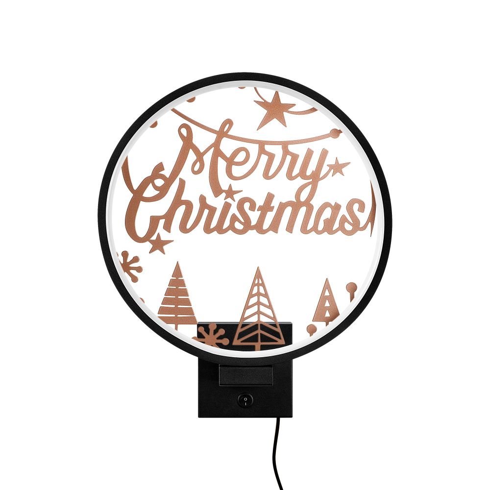 Crna bakarna zidna lampa XMAS20 slika 7