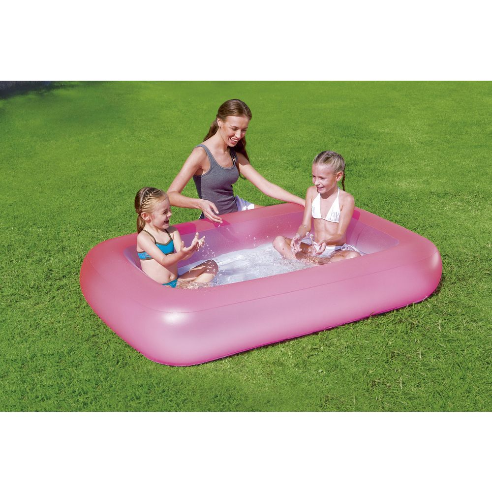 Bestway dječji bazen na napuhavanje 165 x 104 x 25 cm rozi slika 4
