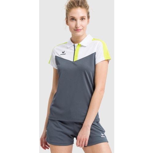 Ženska  Majica Erima Squad Polo White/Slate Grey/Bio Lime slika 3