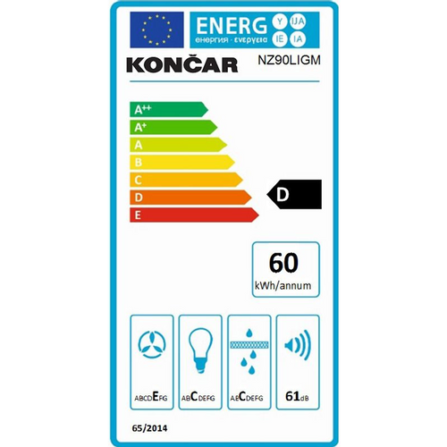 Končar kuhinjska napa NZ90LIGM slika 2