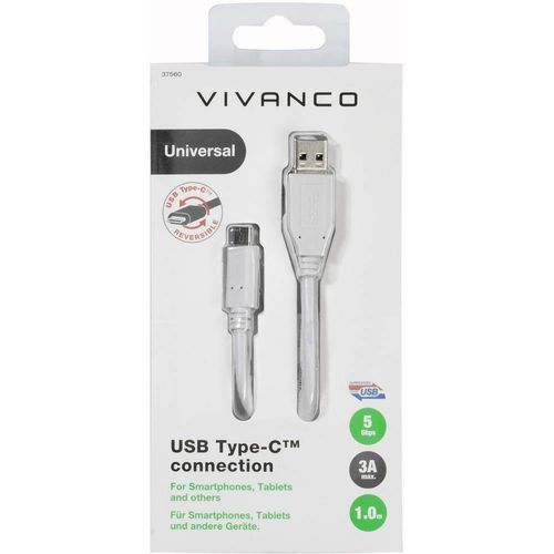 Vivanco USB kabel USB 3.2 gen. 1 (USB 3.0) USB-A utikač, USB-C® utikač 1.00 m bijela  37560 slika 2