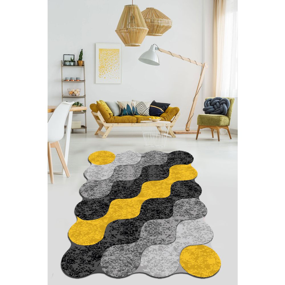 TANKA Staza Circle Djt Multicolor Hodnički Tepih (80 x 150) slika 1