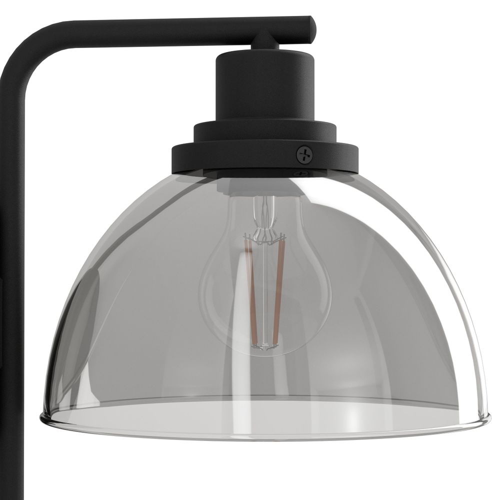 Eglo podna lampa beleser e27 1x60w crno/crno-prozirno š:205mm v:1505mm slika 3