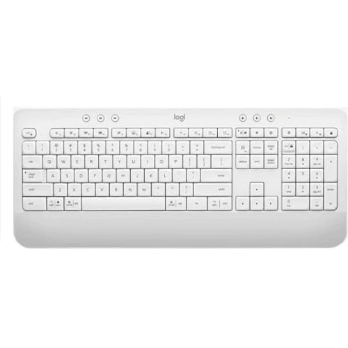 Logitech K650 Signature Keyboard Off-White, US slika 3