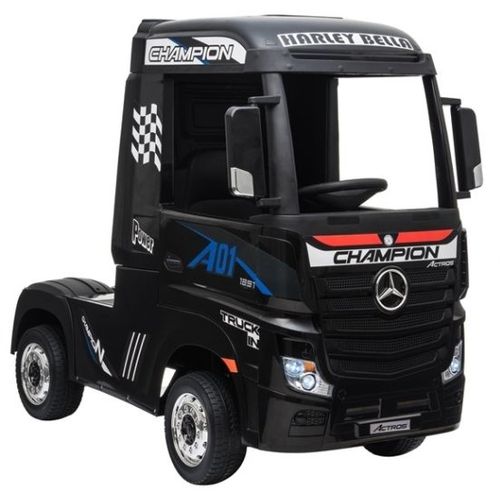 Licencirani Mercedes Actros crni lakirani - auto na akumulator slika 1
