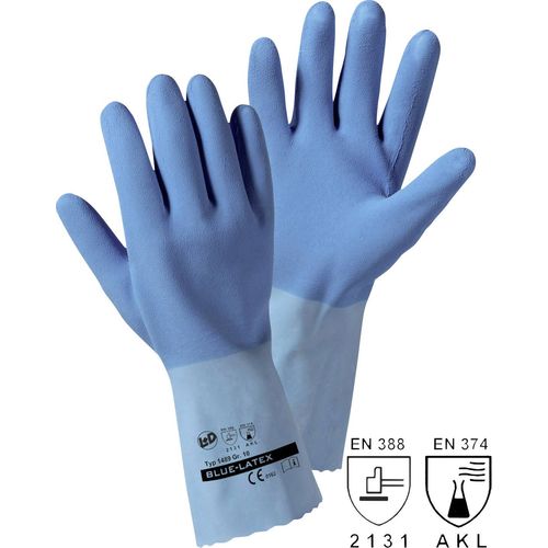 L+D blauw latex 1489-XL prirodni lateks rukavice za rad Veličina (Rukavice): 10, xl EN 388:2016, EN 374, EN 407 CAT III 1 Par slika 4