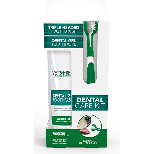 Bramton Dental komplet za pse - četkica i gel za zube slika 1