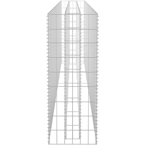 Gabionska sadilica od pocinčanog čelika 270 x 30 x 90 cm slika 12