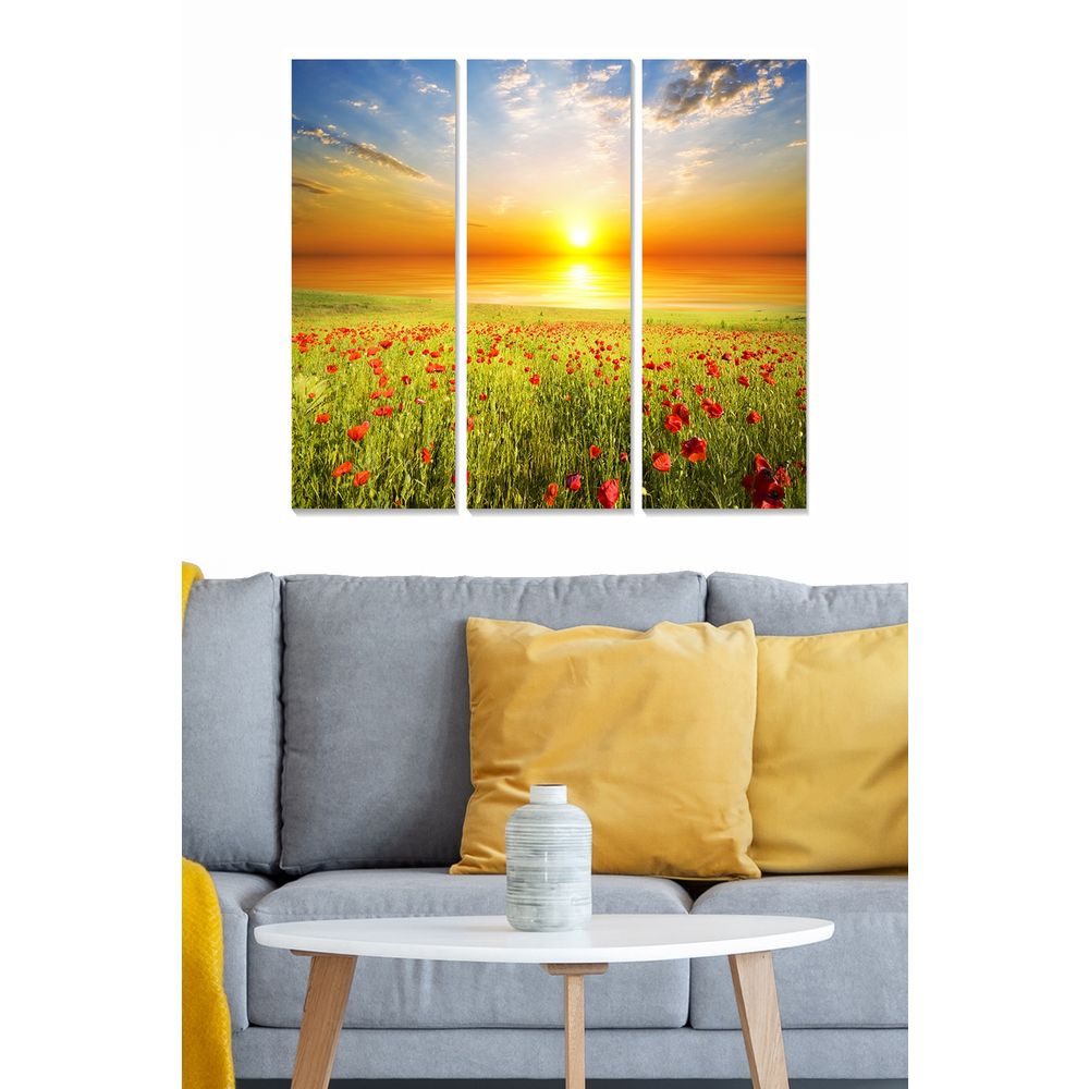 Dekorativna Slika od MDF-a u Više Boja (Set od 3 Komada) slika 1