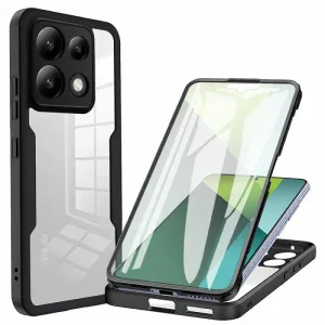 Techsuit – ColorVerse 360 ​​Series obostrana zaštitna maska za Xiaomi Redmi Note 13 Pro 5G / Poco X6 – crna