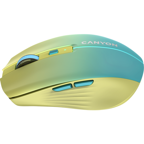 CANYON MW-44, 2 in 1 bežični miš  Yellow-Blue(Gradient) slika 2