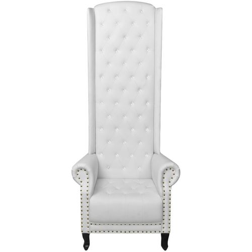 Fotelja sa Visokim Naslonom Bijela 77x65x181 cm slika 18