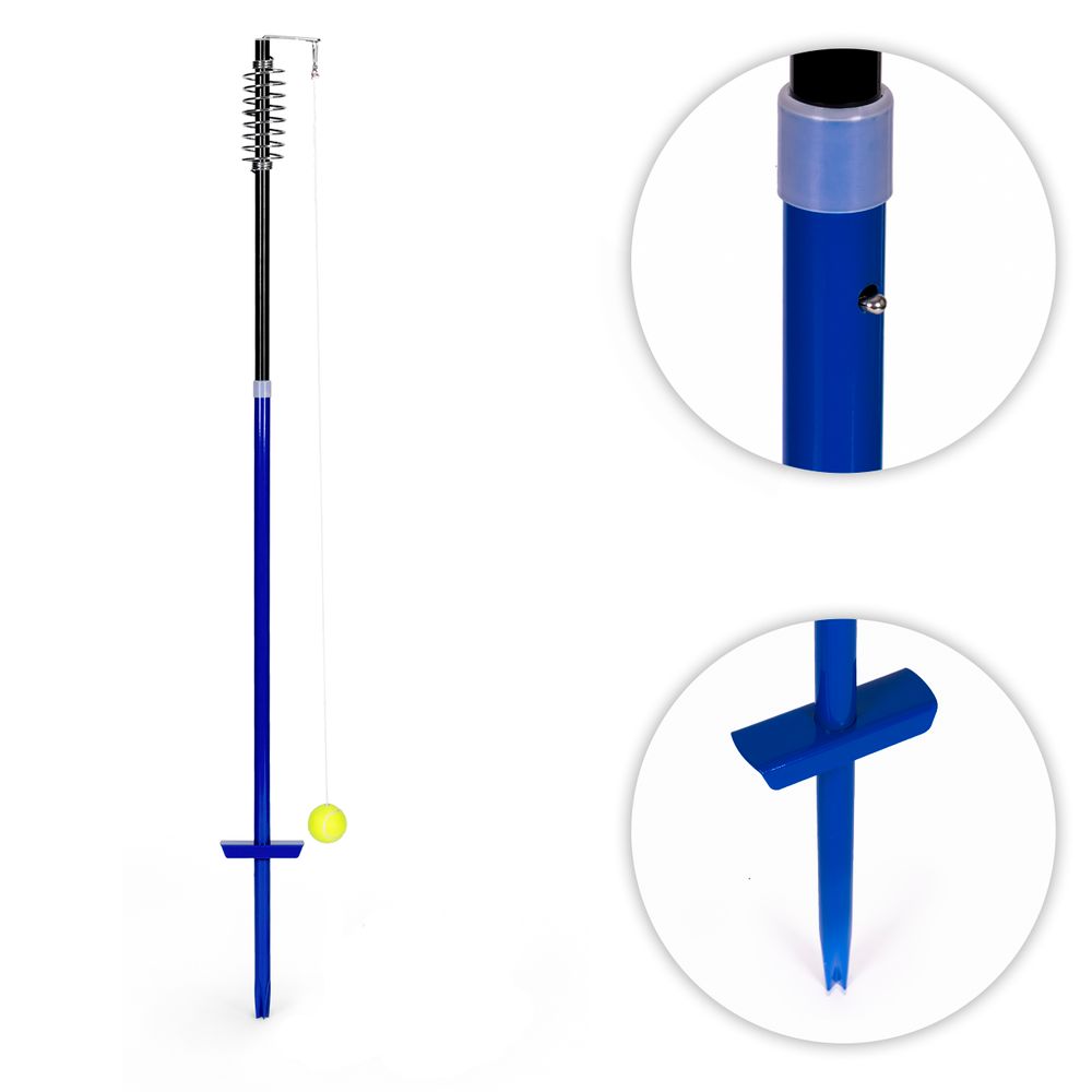 MOVEPRO Speedball (turnball) teniski set na užetu sa stupom, s 2 reketa i loptom slika 6