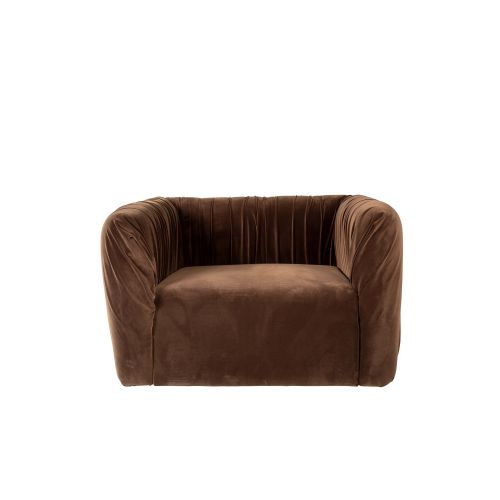 Atelier Del Sofa Space Velvet Brown Wing Chair slika 4