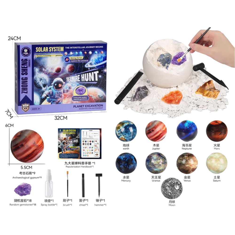 MKV904972 Solar System Devet planeta 32x7cm slika 1
