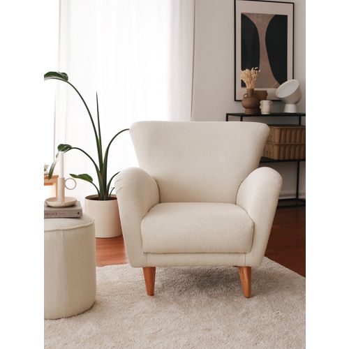 Teddy - White White Wing Chair slika 2