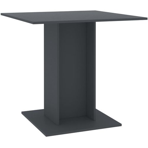 Blagovaonski stol sivi 80 x 80 x 75 cm od iverice slika 32
