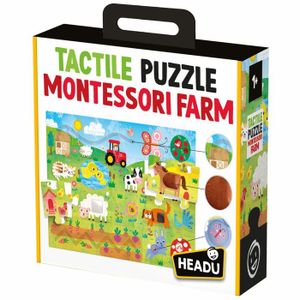HEADU Taktilne puzzle Montessori Farm