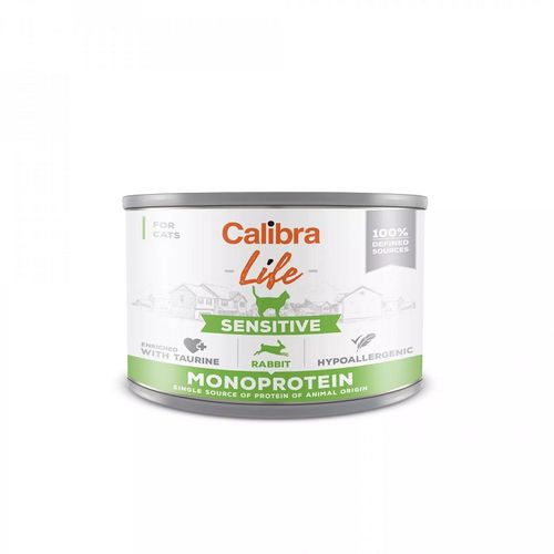 Calibra Cat Life Sensitive Zečetina Konzerva, hrana za mačke 200g slika 1