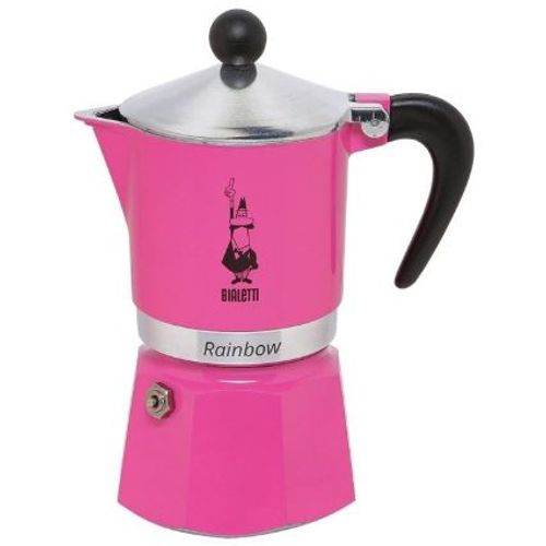 Bialetti Rainbow moka pot roza za 3 šolje slika 1