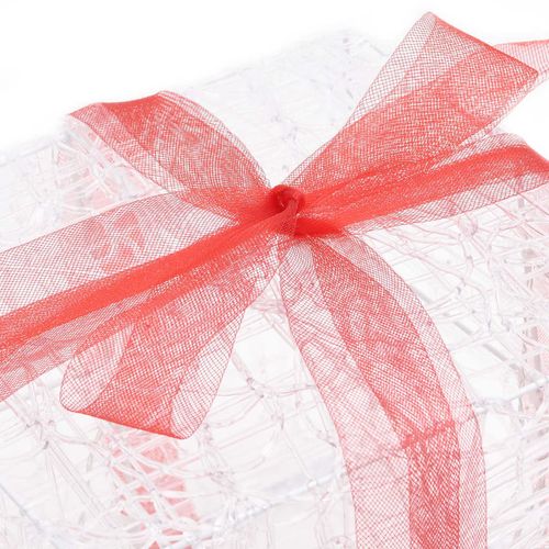 Ukrasne akrilne božićne kutije za poklone 3 kom šarene slika 6