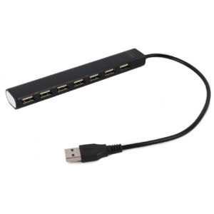 UHB-U2P7-04 Gembird USB 2.0 7-port hub, black A