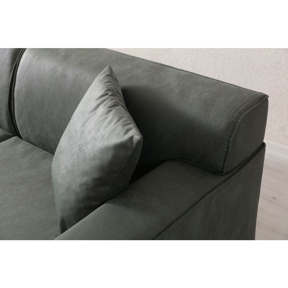 Ugaona sofa New Petra L - zelena boja slika 5