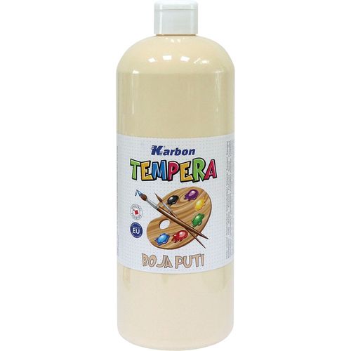 Tempera 1000ml boca KARBON boja puti slika 1