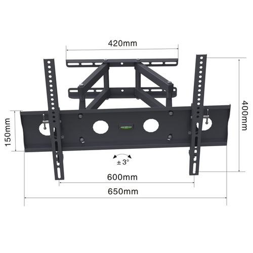 Xstand TILT 32-80 all around Nosač za TV/nagib 0-10/rotac.90/VESA 600x400/50kg/8-42cm slika 2