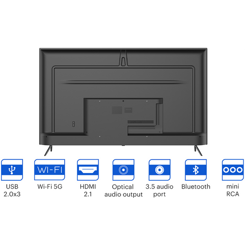 TV Kivi 65'', UHD, Google Android TV, Black, 3840x2160, 60 Hz, , 2x12W, 111 kWh/1000h , BT5, HDMI ports 4, 24 months slika 7