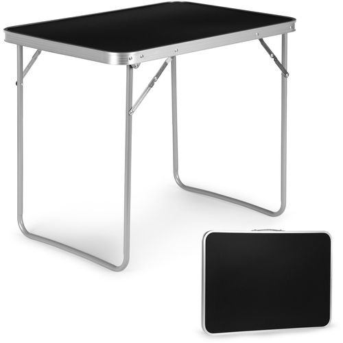 Modernhome sklopivi turistički stol, 80x60 cm, crni slika 1