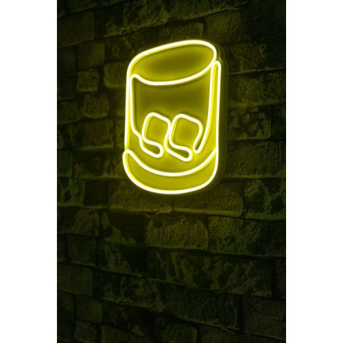 Wallity Ukrasna plastična LED rasvjeta, Whiskey Old Fashioned - Yellow slika 9