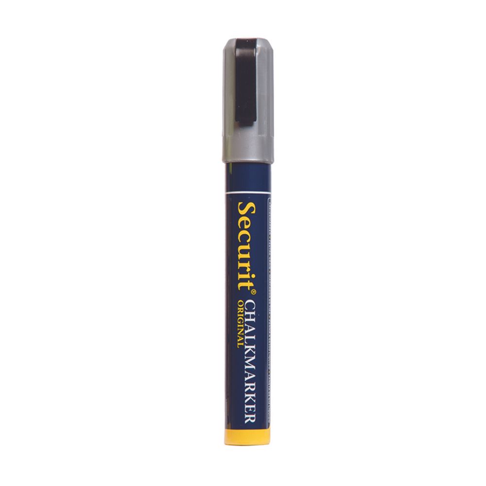Securit kreda marker, 2-6 mm, srebreni slika 1