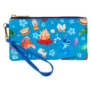 Loungefly Disney Stitch Camping Cuties zipper wrislet wallet