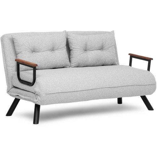 Sando 2-Seater - Teddy Fabric - Grey Grey 2-Seat Sofa-Bed slika 10