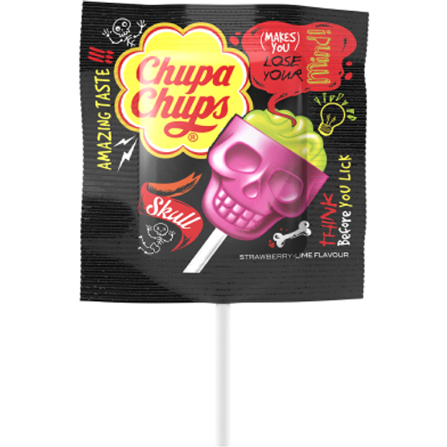 Chupa Chups lizalice 3D Skull Jagoda/Limun 15g/45kom slika 2