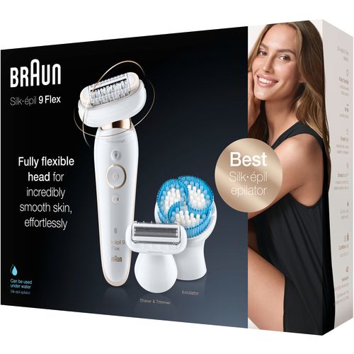 Braun Epilator Legepil SES9010 3D Belo/Zlatno slika 6