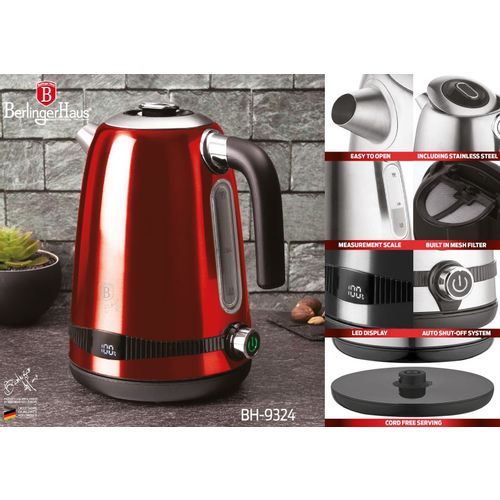 BERLINGER HAUS KETL 1.7L DIGITALNI BURGUNDY METALLIC LINE slika 5