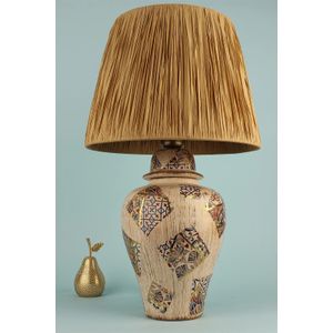 YL654 Krem Stolna Lampa