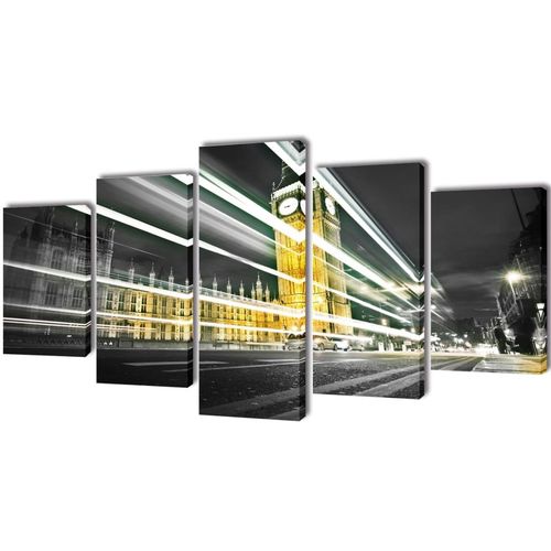 Zidne Slike na Platnu s Printom London Big Ben 100 x 50 cm slika 4