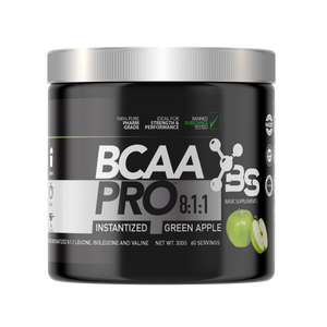 Basic Supplements BCAA Pro 8:1:1, Fresh Green Apple 300g
