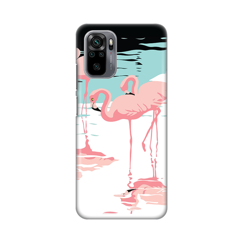 Torbica Silikonska Print za Xiaomi Redmi Note 10 4G/10s Pink Flamingos slika 1